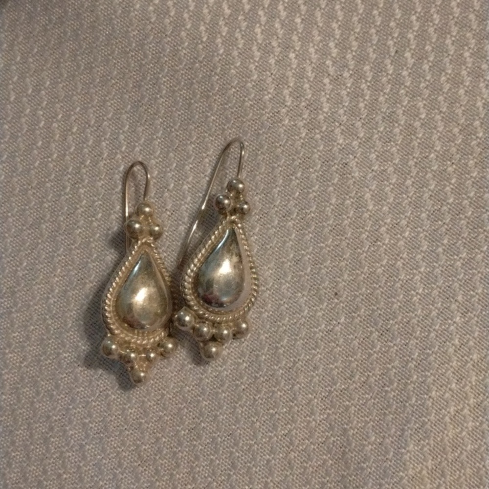 Pierced dangle earrings ...Real Silver